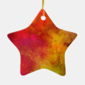 Keramik Gelb und Rosa Ornament (Hinten)