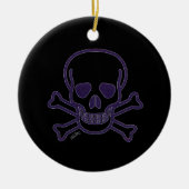 Keramik Ghost Skull Ornament (Vorne)