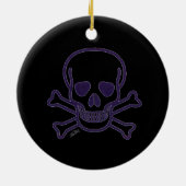 Keramik Ghost Skull Ornament (Hinten)