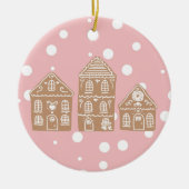 Keramik Gingerbread House Keramik Ornament (Vorne)