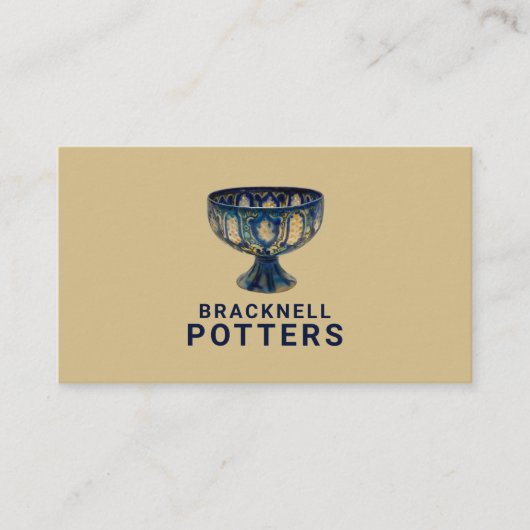 Keramik Goblet, Keramik-Store, Potter Visitenkarte (Vorderseite)