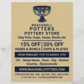 Keramik Goblet, Potterie Store, Potter Werbung Flyer (Vorne)