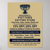 Keramik Goblet, Potterie Store, Potter Werbung Poster (Vorne)
