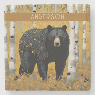 Keramik Golden Nature Steinuntersetzer