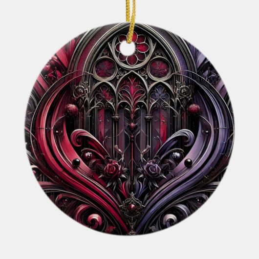 Keramik Gothic Arches Ornament (Vorne)