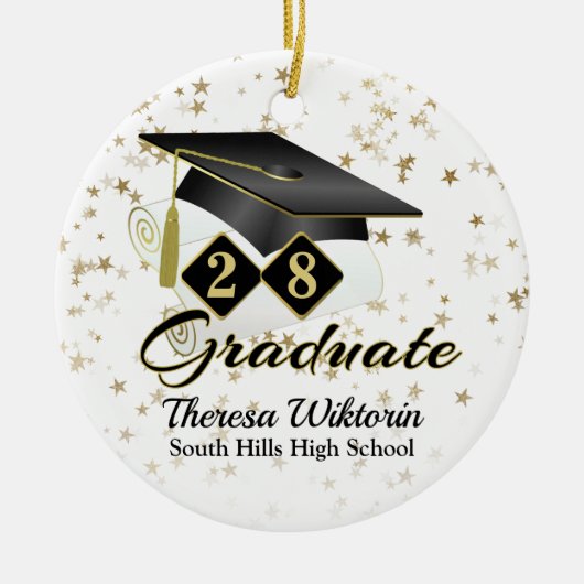 Keramik Graduate Ornament (Vorne)