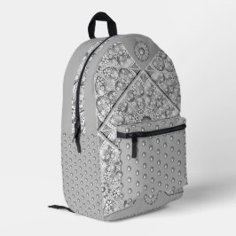 Keramik Grau Bedruckter Rucksack