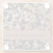 Keramik Grau, Braun und Schwarz Paint Spritzers Glasuntersetzer (Rückseite)