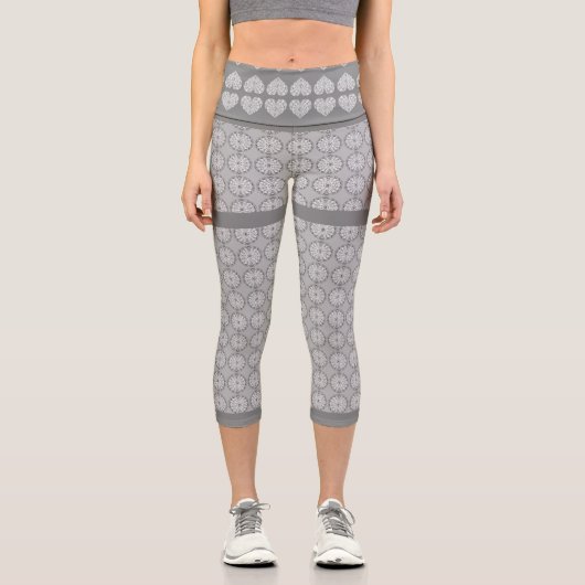 Keramik Grau Capri Leggings (Vorderseite)