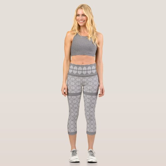 Keramik Grau Capri Leggings (Vorderseite)