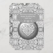 Keramik Grau Einladung (Vorne/Hinten)