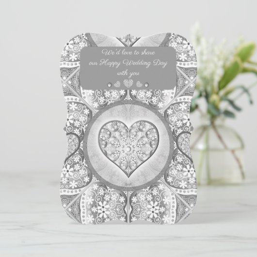 Keramik Grau Einladung (Stehend Vorderseite)