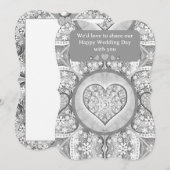 Keramik Grau Einladung (Vorne/Hinten)