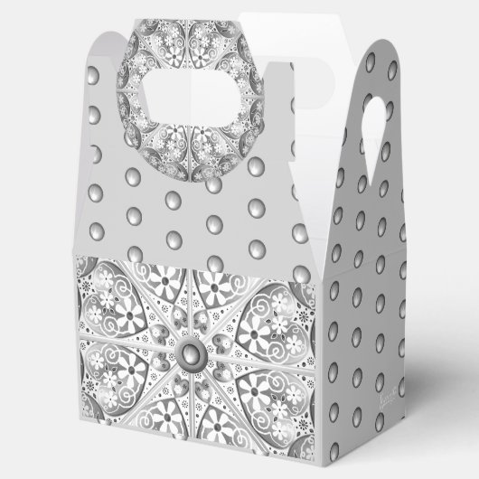 Keramik Grau Geschenkschachtel (Geöffnet)