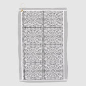 Keramik Grau Golfhandtuch (Vorderseite)