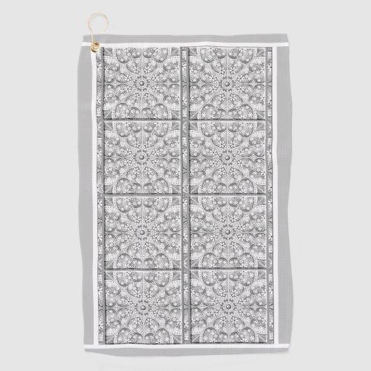 Keramik Grau Golfhandtuch (Vorderseite)