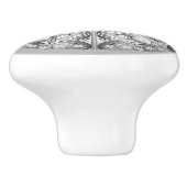 Keramik Grau Keramikknauf (Seitenansicht)