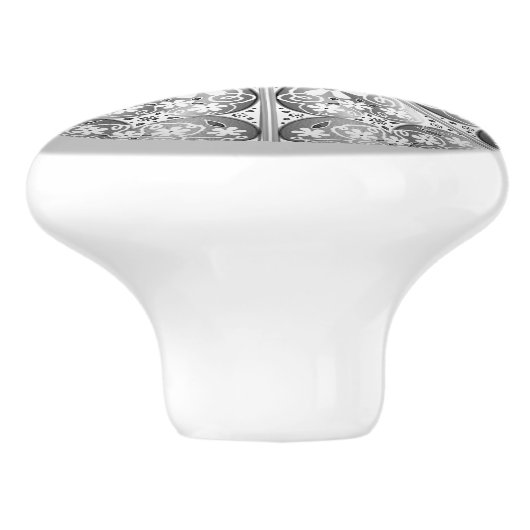 Keramik Grau Keramikknauf (Seitenansicht)