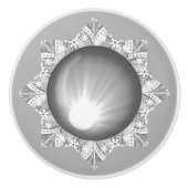 Keramik Grau Keramikknauf (Vorderseite)