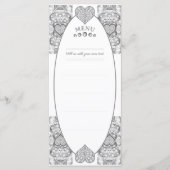 Keramik Grau Menükarte (Vorderseite)