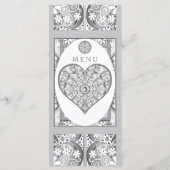 Keramik Grau Menükarte (Rückseite)