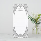 Keramik Grau Menükarte (Stehend Vorderseite)