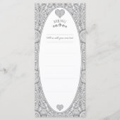 Keramik Grau Menükarte (Vorderseite)