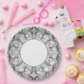 Keramik Grau Pappteller (Party)