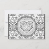 Keramik Grau RSVP Karte (Vorderseite)