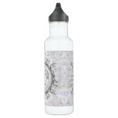 Keramik Grau & Schneeflocke Edelstahlflasche (Rechts)