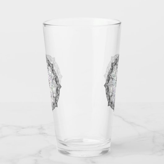 Keramik Grau & Schneeflocke Glas (Links)