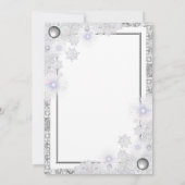 Keramik Grau & Schneeflocke Karte (Rückseite)