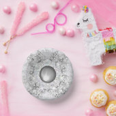 Keramik Grau & Schneeflocke Pappteller (Party)