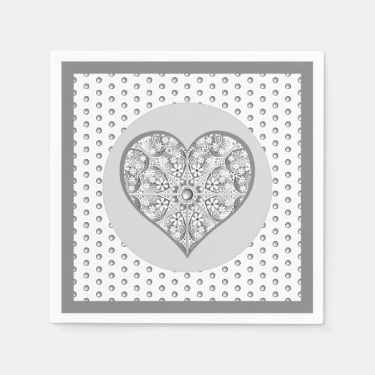 Keramik Grau Serviette (Vorderseite)