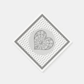 Keramik Grau Serviette (Ecke)