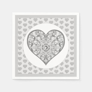 Keramik Grau Serviette