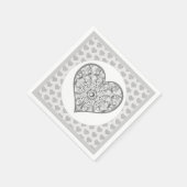 Keramik Grau Serviette (Ecke)
