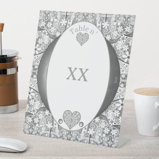 Keramik Grau Sockelschild (In Situ)