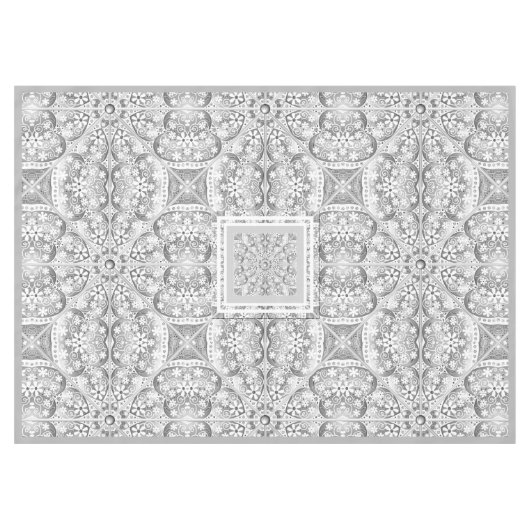 Keramik Grau Tischdecke (Vorderseite (Horizontal))