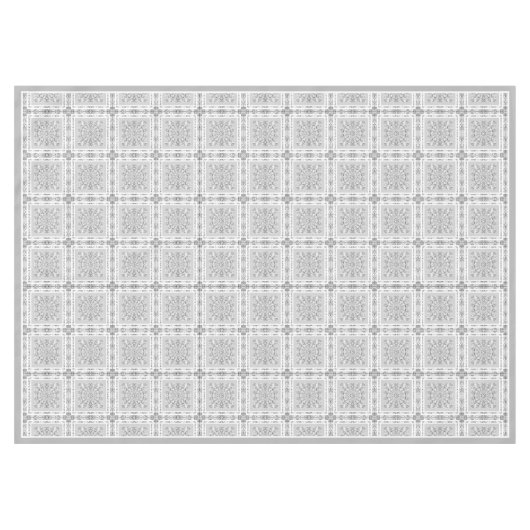 Keramik Grau Tischdecke (Vorderseite (Horizontal))