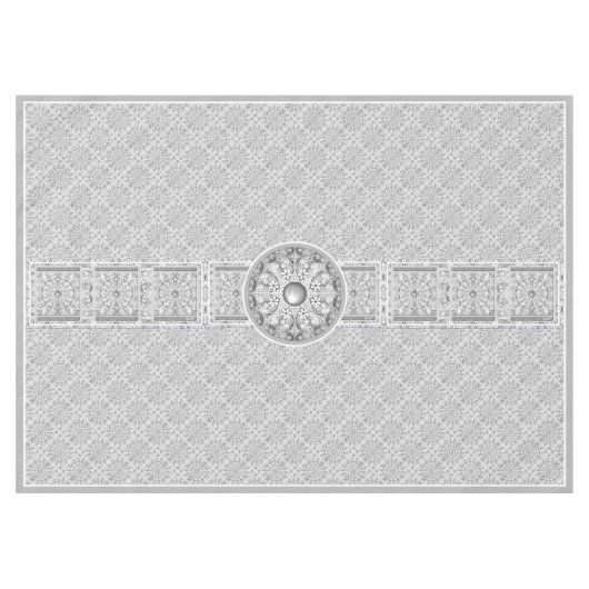 Keramik Grau Tischdecke (Vorderseite (Horizontal))