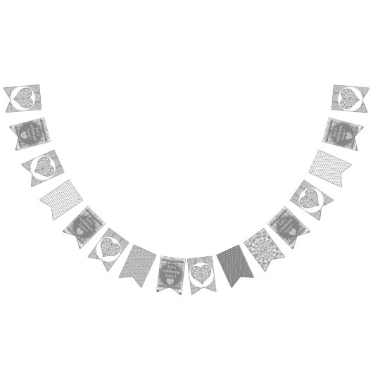 Keramik Grau Wimpelkette (Alle)