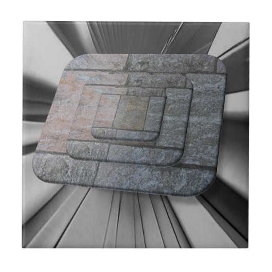 Keramik Grauer Streifen Fliese (Vorderseite)