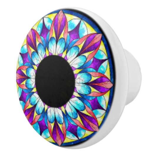 Keramik-Griffe mit einem bunten, einzigartigen Keramikknauf (Rechts)