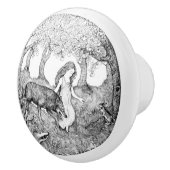 Keramik-Griffentwurf durch Rebekah van Kan Keramikknauf (Rechts)