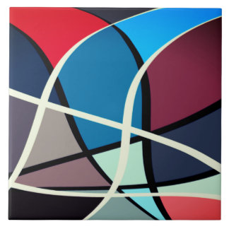 Keramik, groß (6" × 6") Muster 01 Fliese