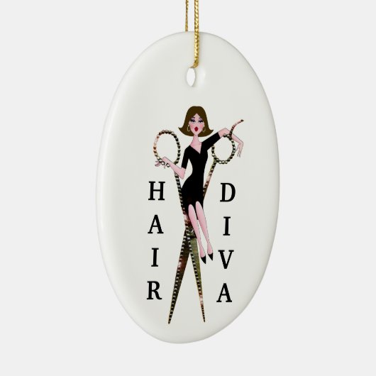Keramik "Hair Diva" Ornament (Rechts)
