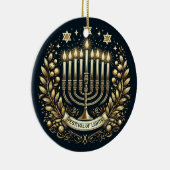 Keramik Hanukkah Festival Moon and Stars Ornament (Rechts)