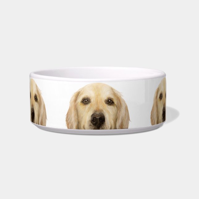 Keramik Haustier Bowl/ Golden Retrique Napf (Vorderseite)