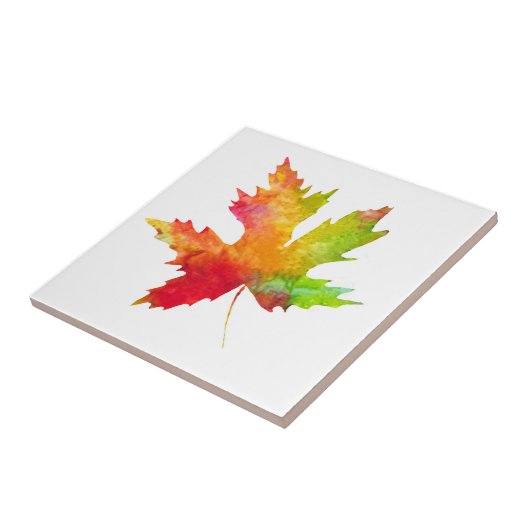 Keramik Herbstmapfelleaf Fliese (Seite)